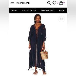 Revolve Michael Stars one size fits all draw string long cover up, new w…